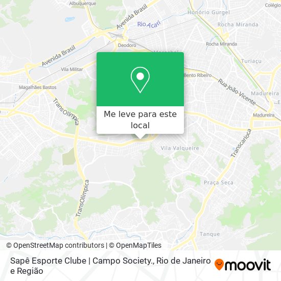 Sapê Esporte Clube | Campo Society. mapa