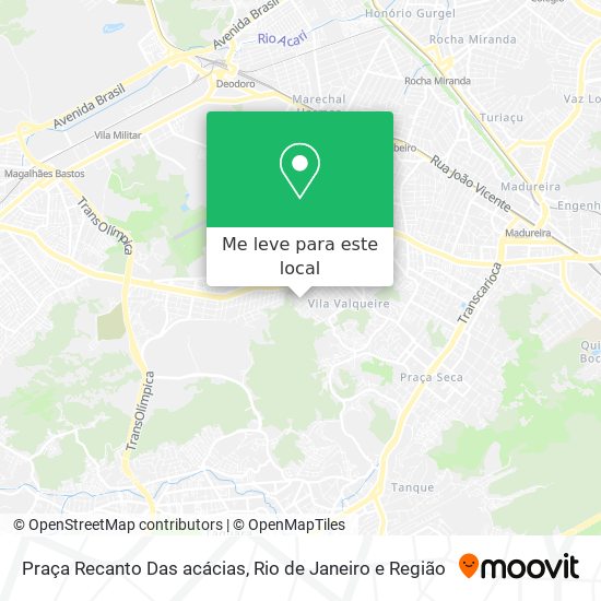 Praça Recanto Das acácias mapa