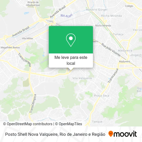 Posto Shell Nova Valqueire mapa
