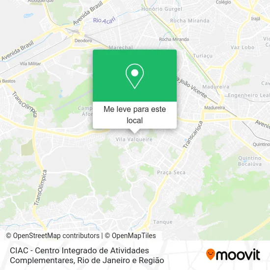 CIAC - Centro Integrado de Atividades Complementares mapa