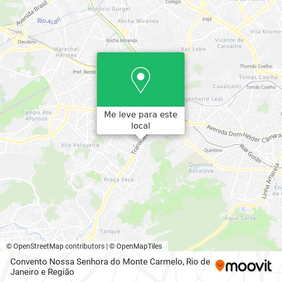 Convento Nossa Senhora do Monte Carmelo mapa