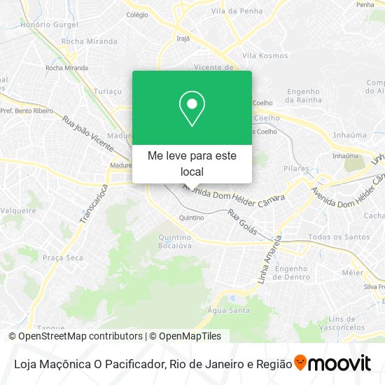 Loja Maçônica O Pacificador mapa