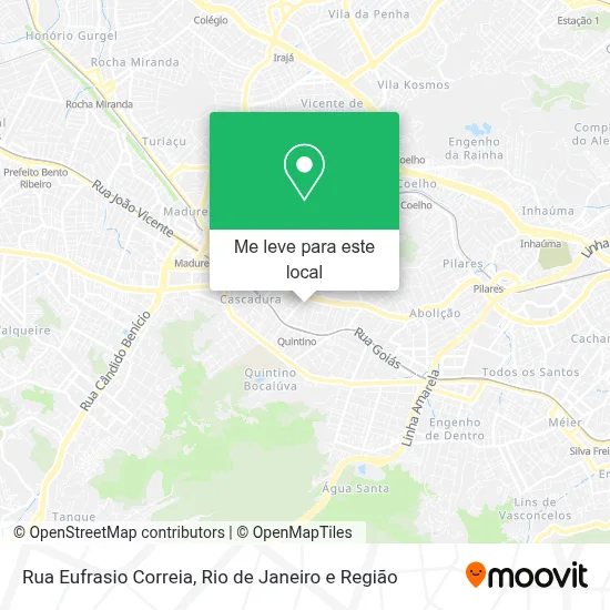 Rua Eufrasio Correia mapa