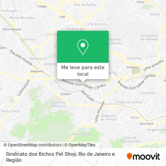 Sindicato dos Bichos Pet Shop mapa