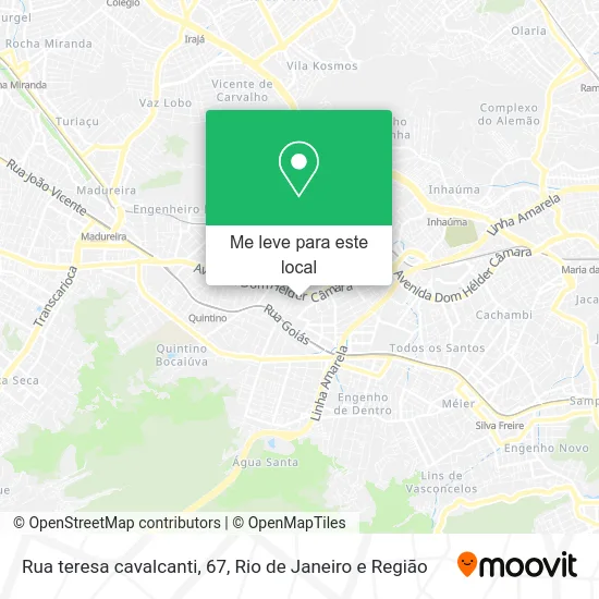 Rua teresa cavalcanti, 67 mapa