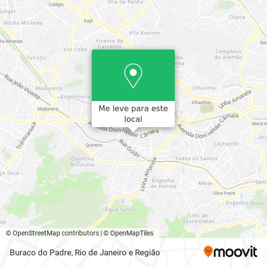 Buraco do Padre mapa