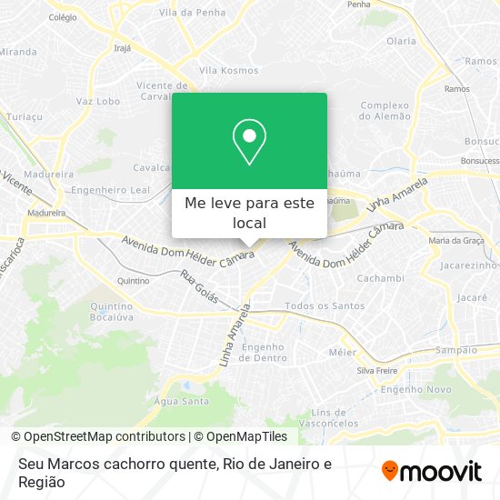 Seu Marcos cachorro quente mapa