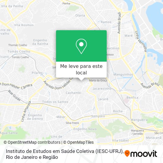 Instituto de Estudos em Saúde Coletiva (IESC-UFRJ) mapa