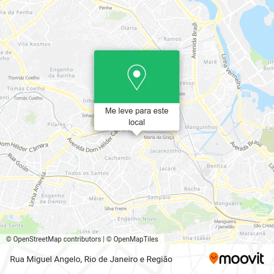 Rua Miguel Angelo mapa