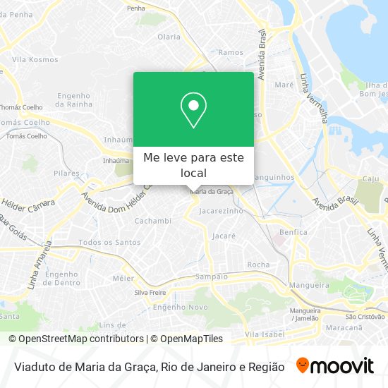 Viaduto de Maria da Graça mapa