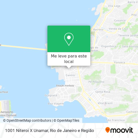 1001 Niteroi X Unamar mapa