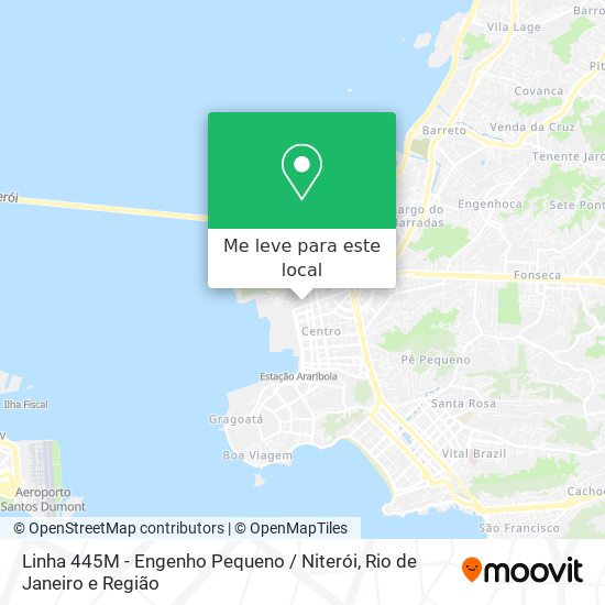Linha 445M - Engenho Pequeno / Niterói mapa