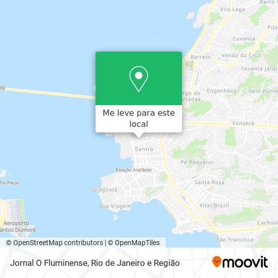 Jornal O Fluminense mapa