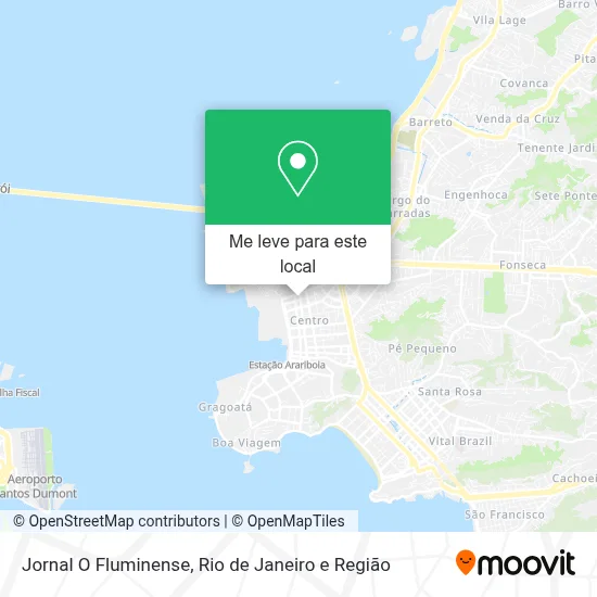 Jornal O Fluminense mapa