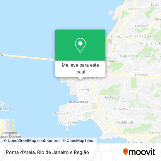 Ponta d'Areia mapa