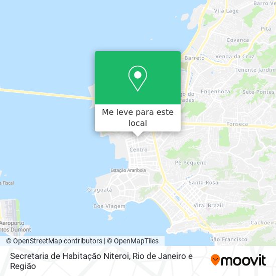 Secretaria de Habitação Niteroi mapa