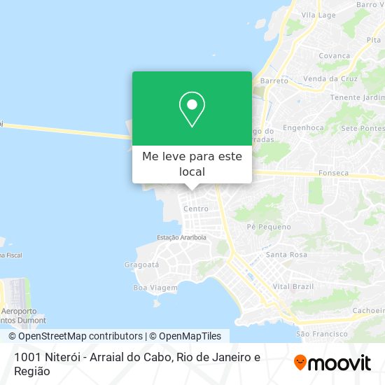 1001 Niterói - Arraial do Cabo mapa