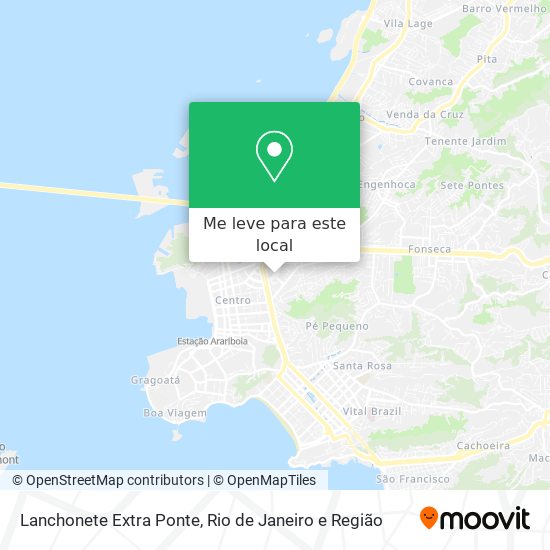 Lanchonete Extra Ponte mapa