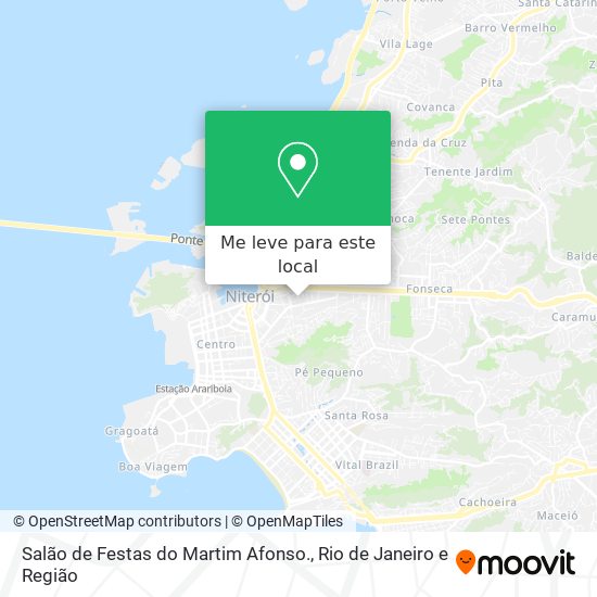 Salão de Festas do Martim Afonso. mapa