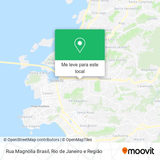 Rua Magnólia Brasil mapa