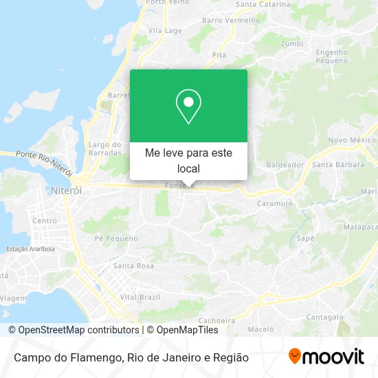 Campo do Flamengo mapa