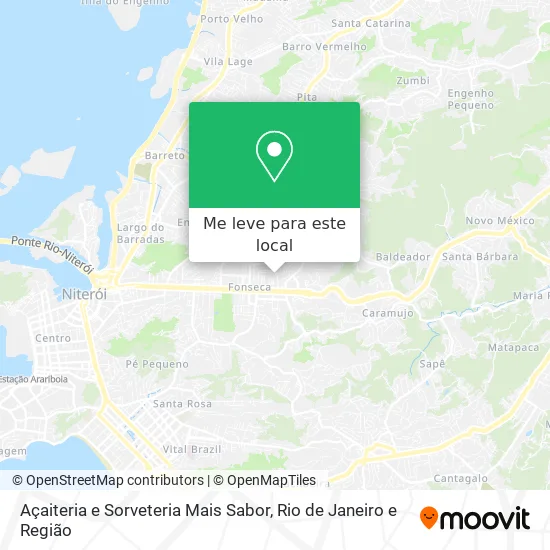 Açaiteria e Sorveteria Mais Sabor mapa