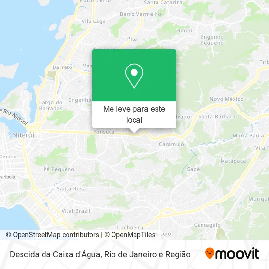 Descida da Caixa d'Água mapa