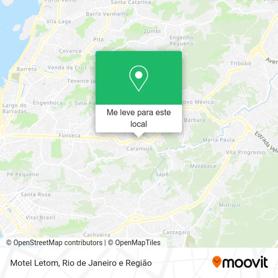 Motel Letom mapa