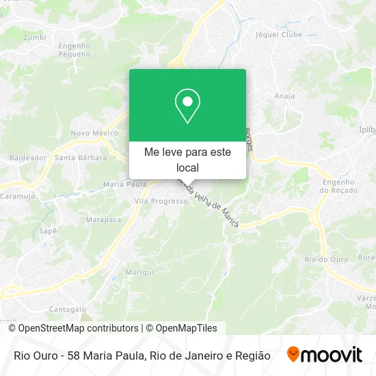 Rio Ouro - 58 Maria Paula mapa