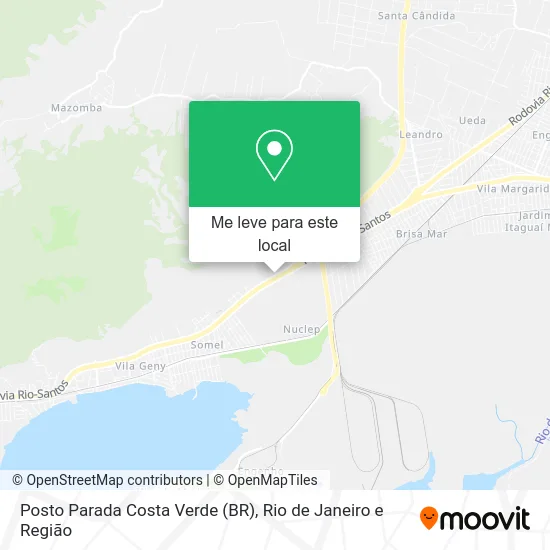 Posto Parada Costa Verde (BR) mapa