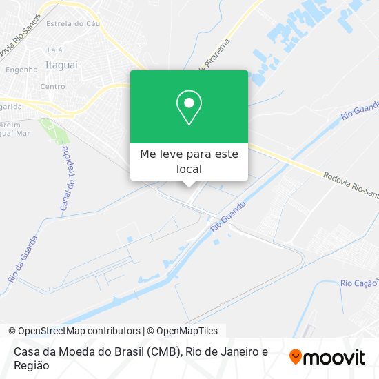 Casa da Moeda do Brasil (CMB) mapa