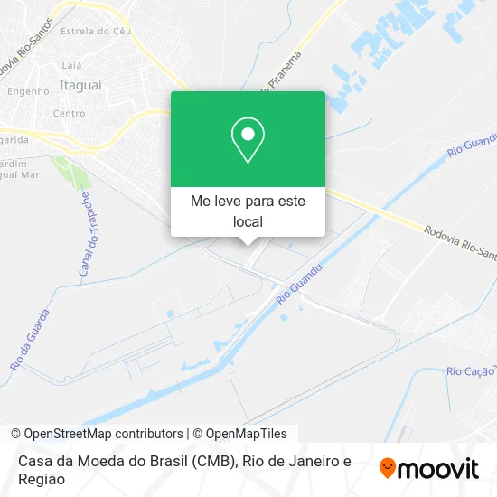 Casa da Moeda do Brasil (CMB) mapa