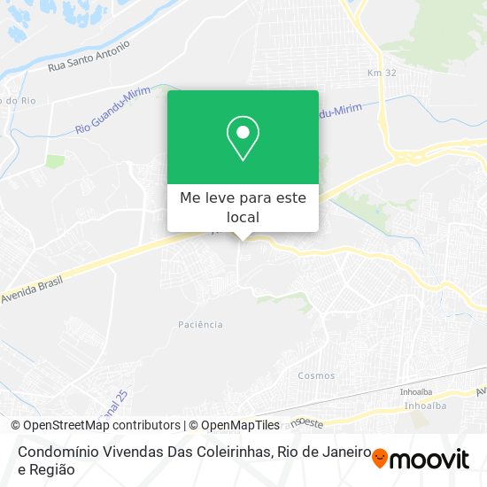 Condomínio Vivendas Das Coleirinhas mapa