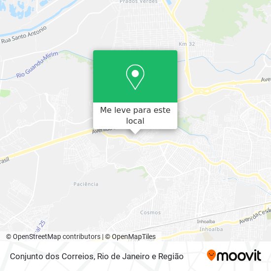 Conjunto dos Correios mapa