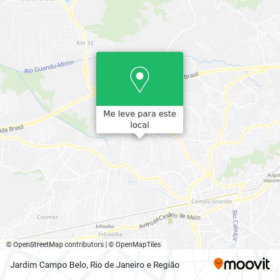 Jardim Campo Belo mapa