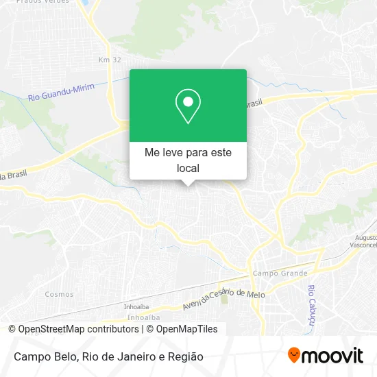 Campo Belo mapa
