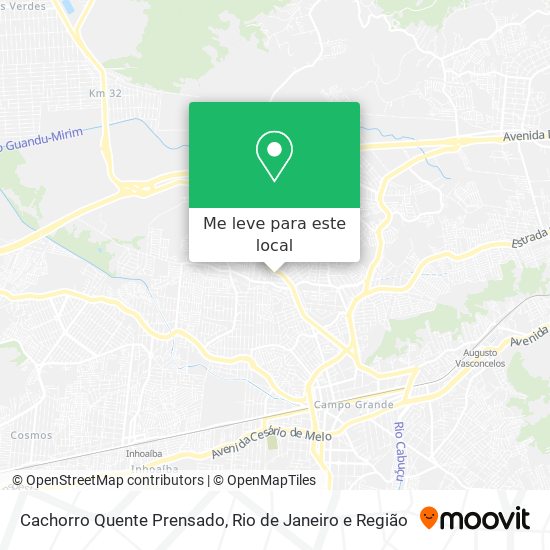 Cachorro Quente Prensado mapa