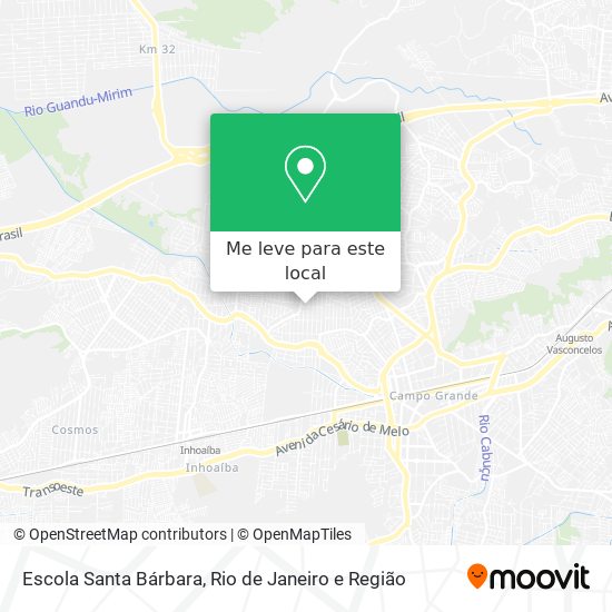Escola Santa Bárbara mapa