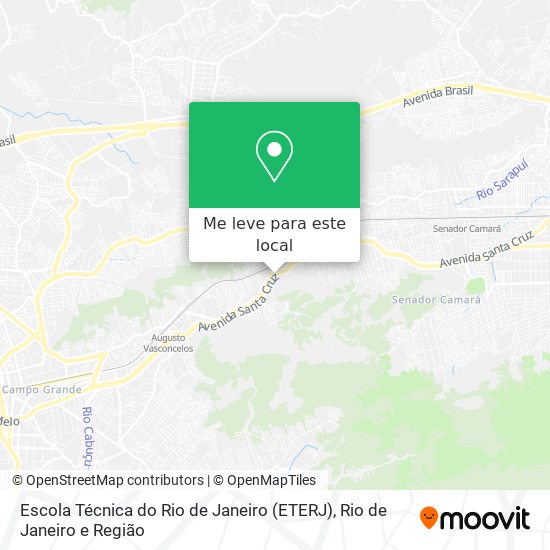 Escola Técnica do Rio de Janeiro (ETERJ) mapa
