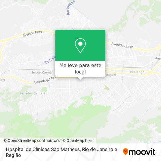 Hospital de Clínicas São Matheus mapa