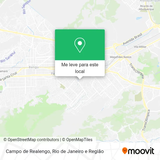 Campo de Realengo mapa