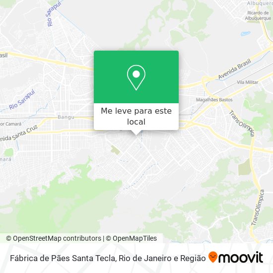Fábrica de Pães Santa Tecla mapa