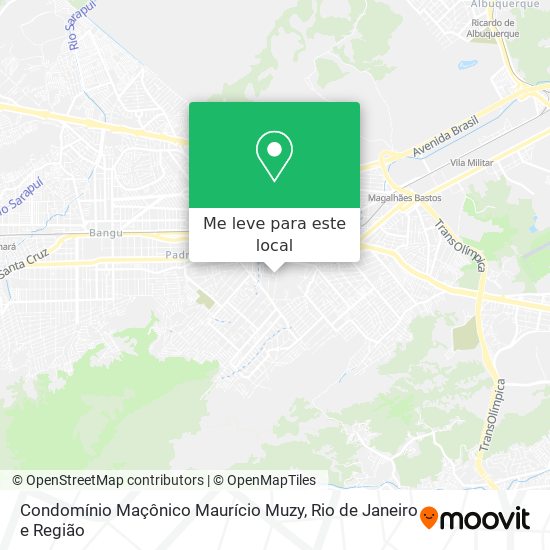 Condomínio Maçônico Maurício Muzy mapa