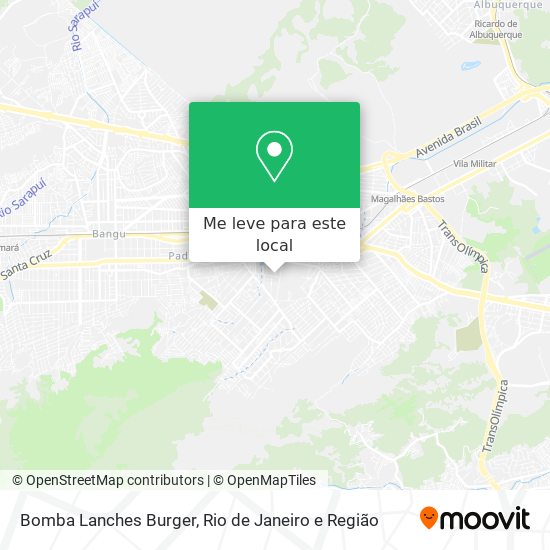 Bomba Lanches Burger mapa