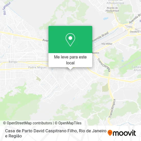 Casa de Parto David Caspitrano Filho mapa
