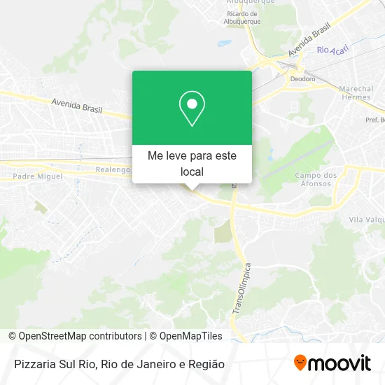 Pizzaria Sul Rio mapa