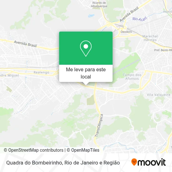 Quadra do Bombeirinho mapa