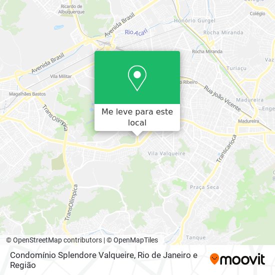 Condomínio Splendore Valqueire mapa