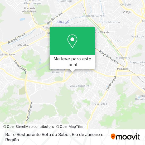 Bar e Restaurante Rota do Sabor mapa