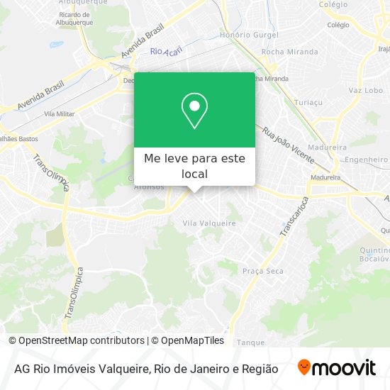AG Rio Imóveis Valqueire mapa